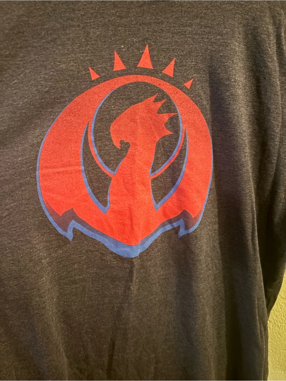 Men's Dark Gray Graphic T-Shirt Magic the Gathering Izzet Leauge XXL